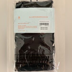 Anthropologie Black Sheer Dot Hosiery Tights